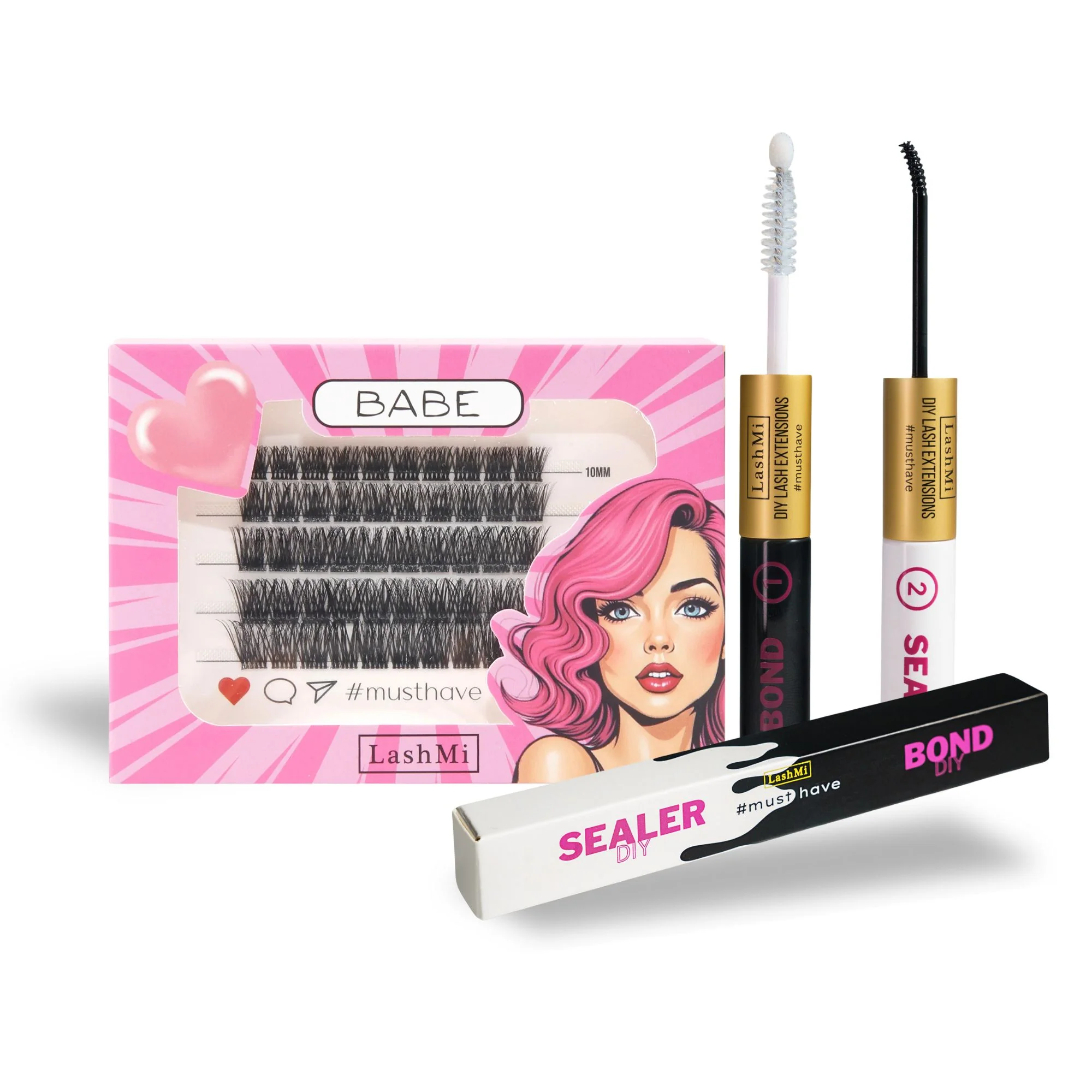 Mini Starter Kit with 50 Cluster Lashes - Image 25